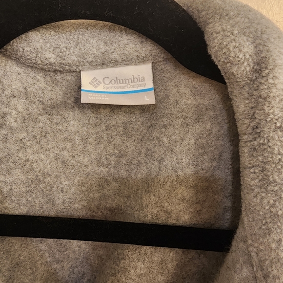 Columbia fleece pull over gray size LG - Picture 2 of 5